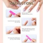 Luxury Leafy Tip Press-On Nails – 24pcs Set | Comfortable & Stylish Nail Art